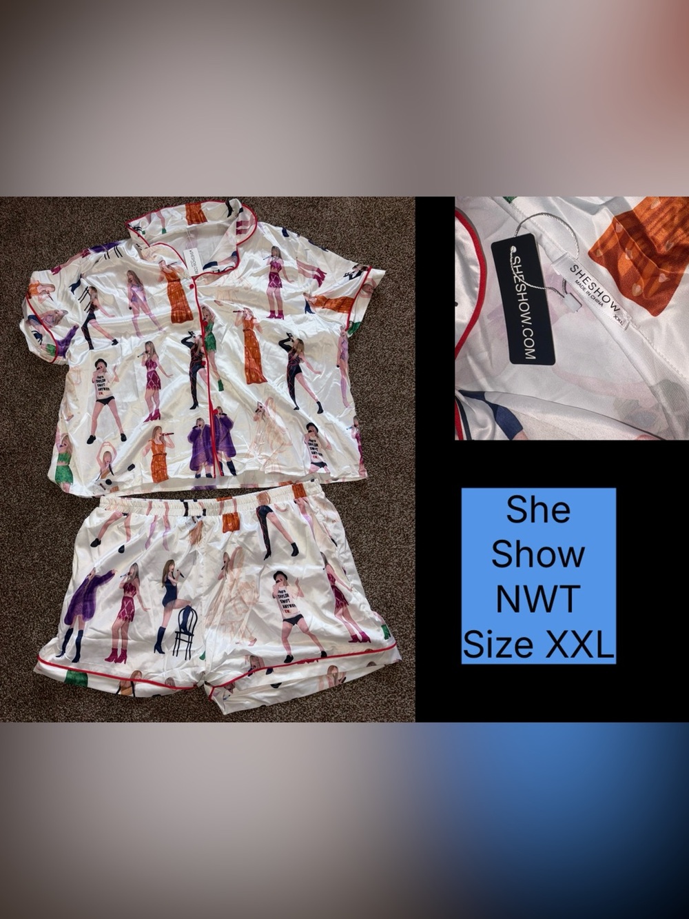 She Show NWT women’s Taylor Swift pajama set size XXL